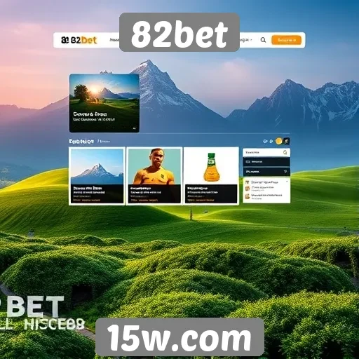 Análise da interface do usuário no site 82bet